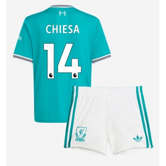 Billige Fotballdrakt Liverpool Federico Chiesa #14 Replika Tredjedraktsett Barn 2025-26 Kortermet (med bukser)